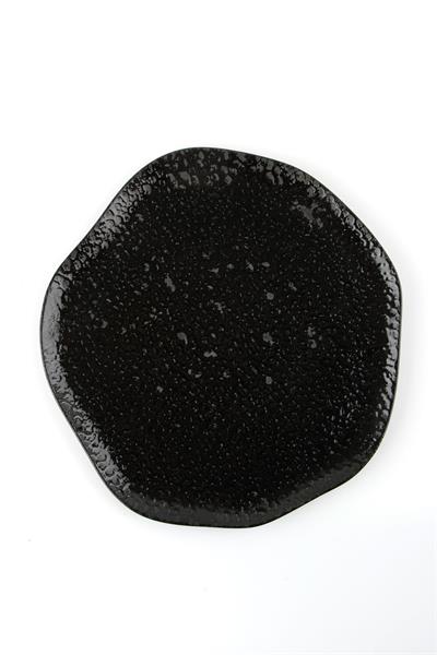 Тарелка волнообразная BLACK MOSS фарфор, d 210 мм, h 10 мм, черный Porland 186421 BLACK MOSS