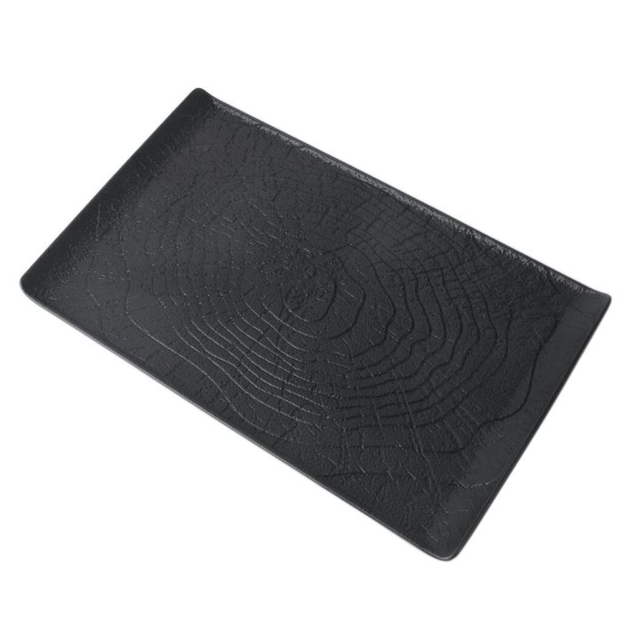Блюдо прямоугольное Black Raw Wood 335х205 мм P.L. Proff Cuisine [2] 51963-N к=12/2