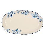 Блюдо «Фиори» овальное фарфор ,H=41,L=307,B=178мм слон.кость,синий KunstWerk CT055F03540-XB