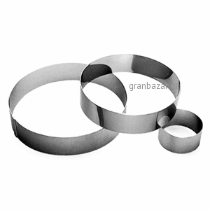 Кольцо кондитерское; сталь нерж.; D=260,H=45мм; металлич. Paderno 47532-26