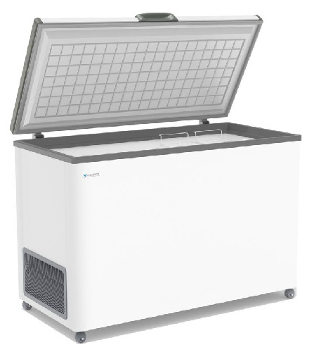 Ларь морозильный FROSTOR F 400 S белый (серая рамка) STANDART R290 (пропан)