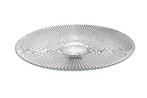 Тарелка Aria d 265 мм h 30 мм, стекло, прозрачная, ArdaCam