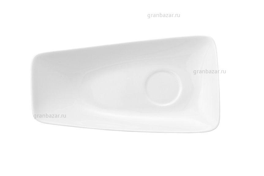 Блюдце 190 мм прямоуг. ассиметричное без полей с приподнятым краем Rectangle /12/ Ariane AVRARN14019