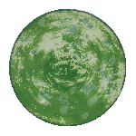 Тарелка RAK Porcelain Peppery Coupe круглая глубокая 1,2 л, d 260 мм, зеленый цвет BUBC26PGN