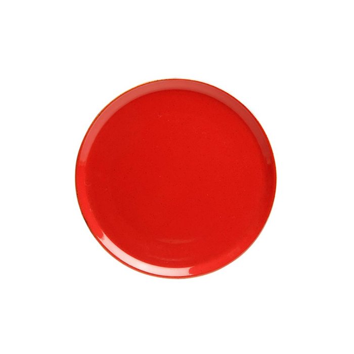 Тарелка мелкая без рима RED 180 мм Porland 187618 RED