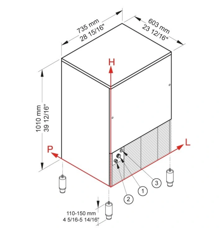 Льдогенератор Brema CB 955A HC B-QUBE