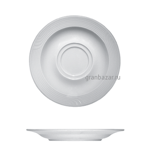 Блюдце «Карат»; фарфор; D=16,H=1.8см; белый Bauscher 25 7100