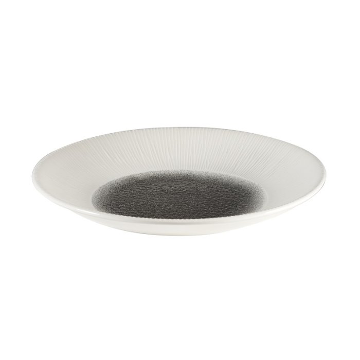 Тарелка глубокая без борта Bamboo 255мм h35мм Quartz Black CHURCHILL RKBQLD251
