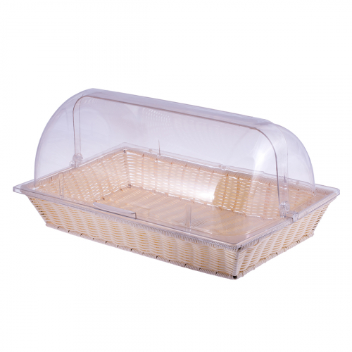 Подставка плетеная с пластиковой крышкой 550x330x260 мм, P.L. Proff Cuisine JD-P2205