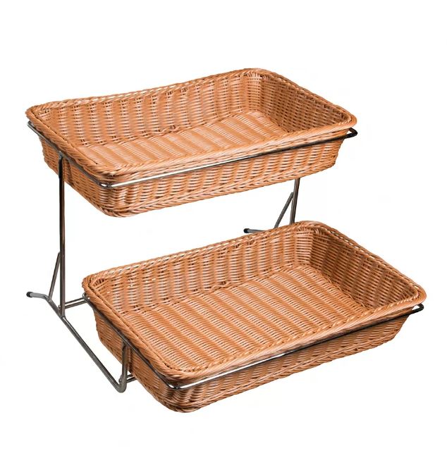 Стойка для выкладки металлическая + 2 корзины  (53x31x10см), P.L. Proff Cuisine