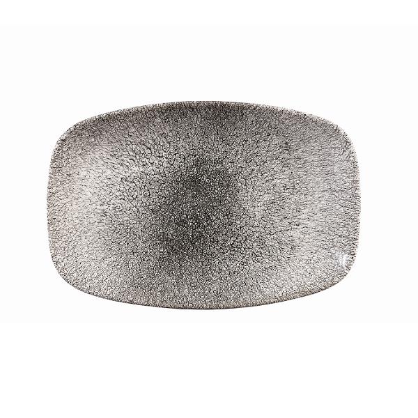 Блюдо прямоугольное CHEFS без борта Studio Prints Raku 237х157мм Quartz Black Churchill RKBQOBL21