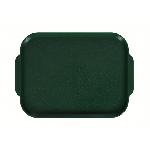 Поднос столовый 450х355 мм с ручками темно-зеленый Luxstahl