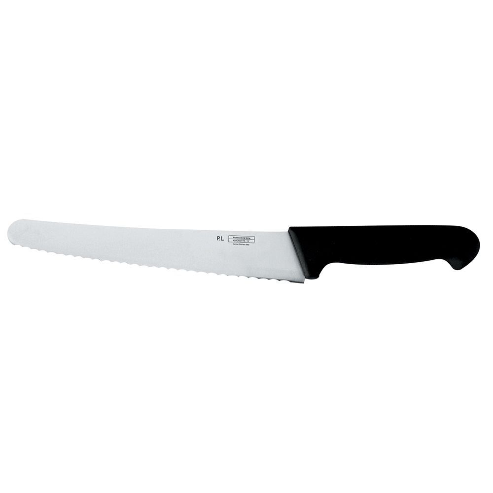 Нож PRO-Line кондитерский 250 мм, черная пластиковая ручка, P.L. Proff Cuisine KB-3855-250W-BK201-RE-PL