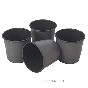 Форма конд. «Экзопан» (6шт); металл,тефлон; D=6,H=7см; серый MATFER 331595