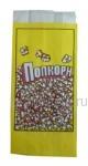 Пакет для попкорна желтый с красным и белым (100шт)