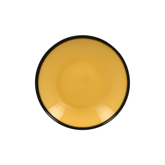 Тарелка-салатник RAK Porcelain LEA Yellow 260 мм, высота 50 мм, 1,2 л (желтый цвет) LEBUBC26NY