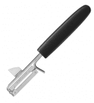 Нож д/чистки овощей; сталь,пластик; L=18/5,B=4см; металлич.,черный Felix 105208