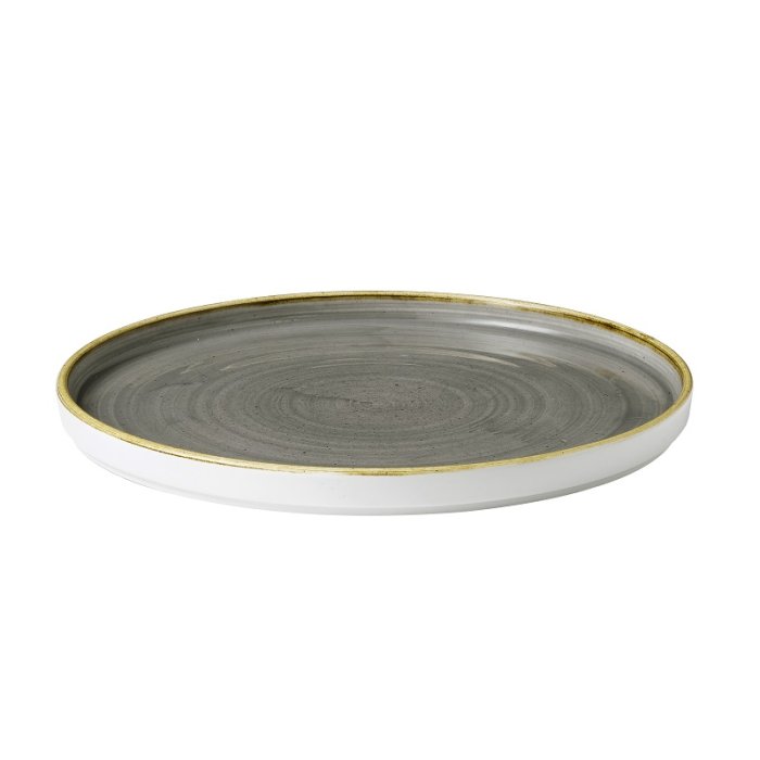 Тарелка мелкая с прямым бортом Chefs Plates Stonecast d210мм h20мм Peppercorn Grey CHURCHILL SPGSWP211