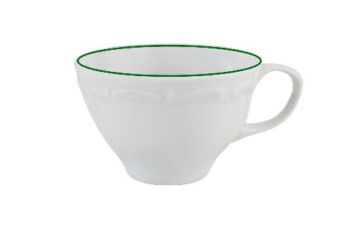 Чашка кофейная MARIA GREEN 80 мл, кант зелёный Porland