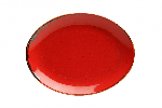Блюдо овальное RED фарфор, 240х190 мм, h 27 мм, красный Seasons Porland 112124 красный