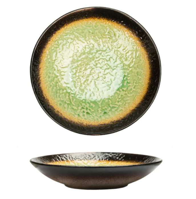 Салатник 950 мл d=240xh 50 мм, Green Spider Silk Stockholm P.L. Proff Cuisine JM-2119-GREEN