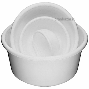 Миска; полипроп.; 6.5л; D=32,H=14,L=32,B=32см; белый Paderno 47600-32