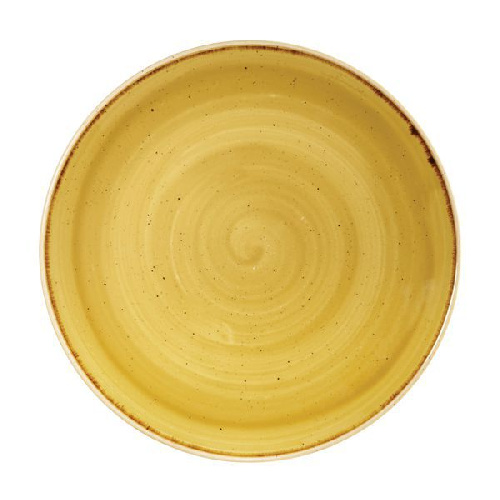 Тарелка мелкая 260 мм, без борта, Stonecast, цвет Mustard Seed Yellow Churchill SMSSEV101