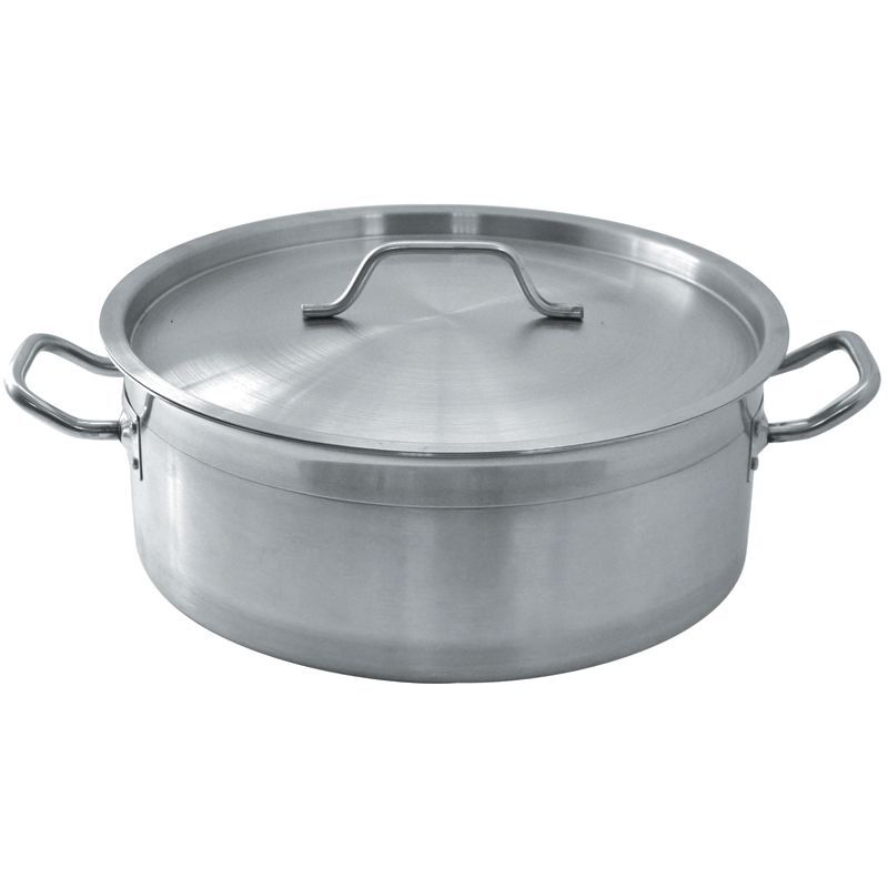 Кастрюля Eco Line низкая с крышкой 800 мл, 140х75 мм, сталь, P.L. Proff Cuisine FZG31275 (03style) /36