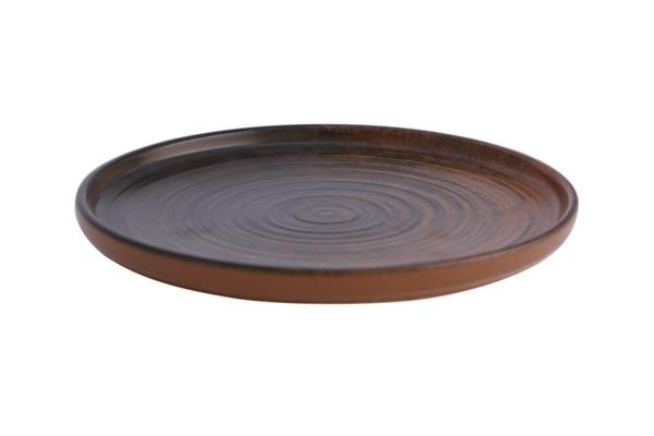 Тарелка с бортом BROWN фарфор, d 180 мм, h 29 мм Porland 18AC18 LYKKE BROWN