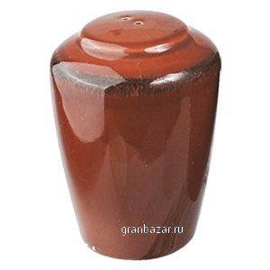 Солонка «Террамеса мокка»; фарфор; D=4,H=7.5,B=5.5см; тем.корич. Steelite 1123 0841