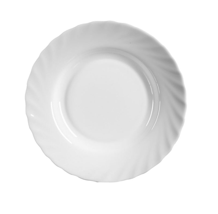 Тарелка глубокая "Трианон" стекло; 450мл; D=225,H=35мм; белый Arcoroc D6889