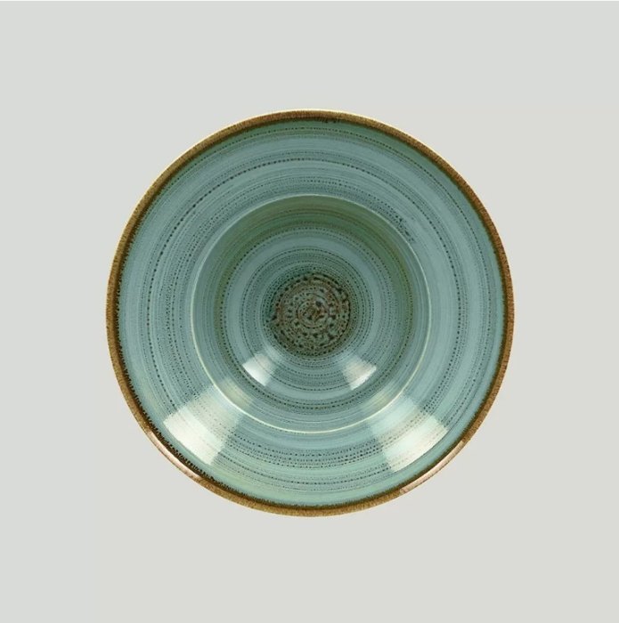 Глубокая тарелка Porcelain Twirl Lagoon 320 мл, 230x80 мм RAK TWCLXD23LA