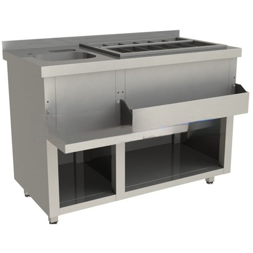 Барная станция Restoinox БСЗ1-12/6-01 без ящиков
