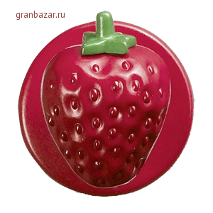Пукли «Клубника» (12шт); пластик; красный,зелен. Greiff 5900/636