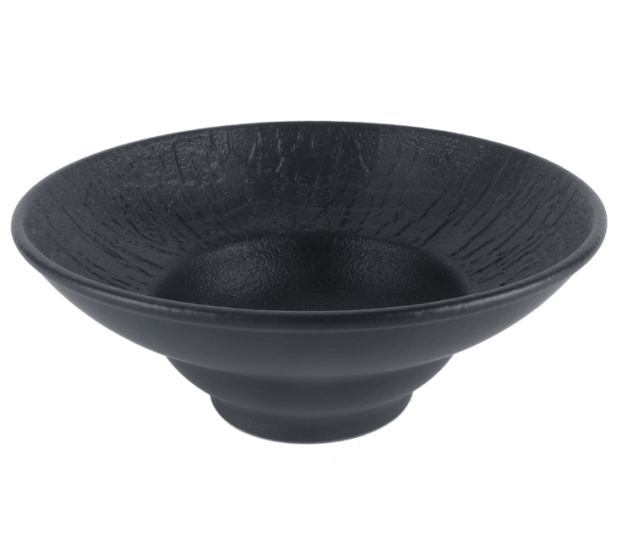 Тарелка глубокая d=200 мм, h=76 мм, 650 мл для пасты, для супа Black Raw Wood P.L. Proff Cuisine 80170-с