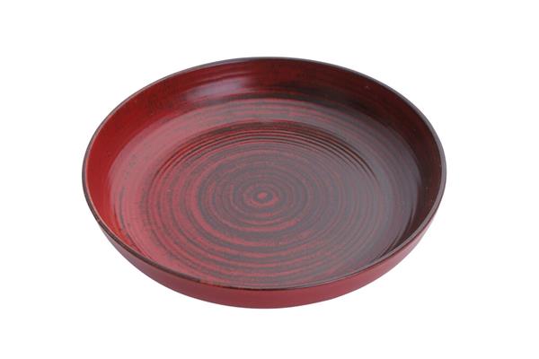 Салатник полуглубокий RED фарфор, d 220 мм, красный Porland 368122 LYKKE RED