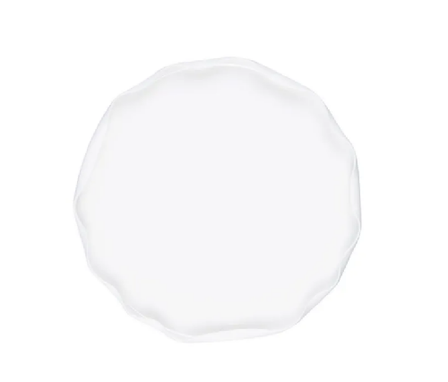 Тарелка Wave с бортом фарфор D=210,H=15мм белый Royal Charm ZH429-Y152/W