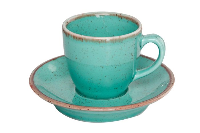 Блюдце для кофейной чашки TURQUOISE 120 мм Porland 122112 TURQUOISE