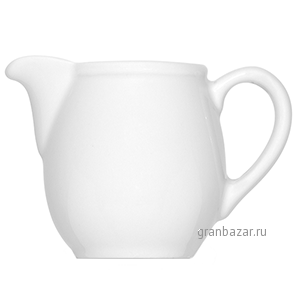 Молочник с ручкой «Бонн»; фарфор; 100мл; H=6.8,L=9.5см; белый Bauscher 54 4710