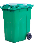 Мусорный контейнер 360л. зелёный