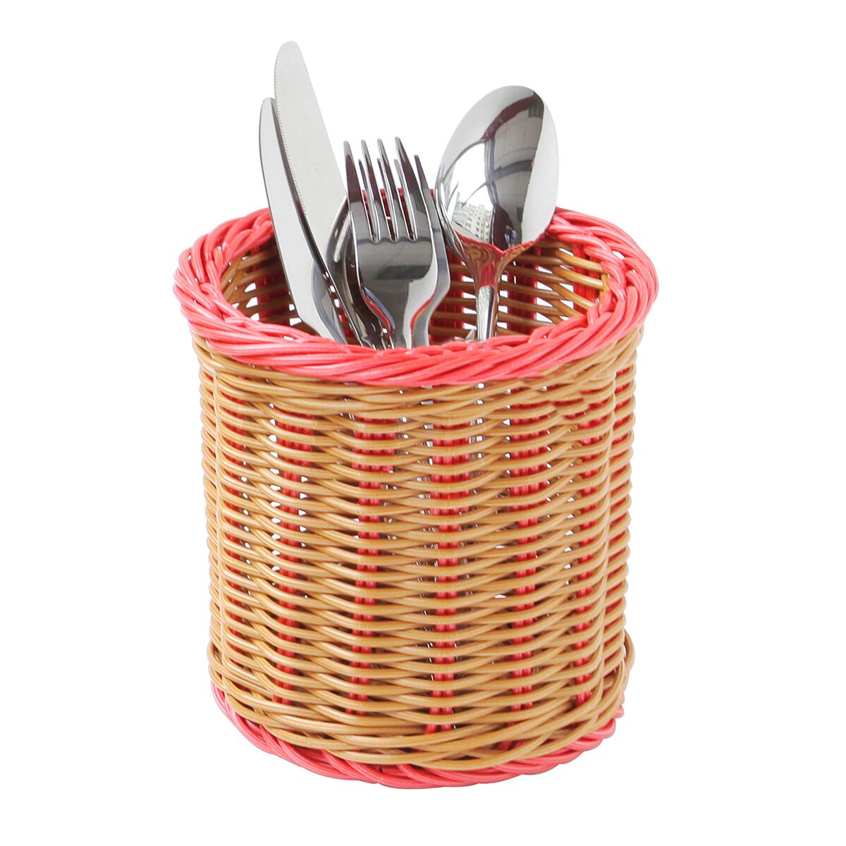Подставка плетеная для столовых приборов,150х150 мм,коричневая P.L. Proff Cuisine C06063V-UPS