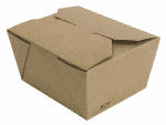 Коробка универсальная 1200мл крафт био KING GARDEN PAPER & PLASTIC PRODUCT 1300001, 400 шт