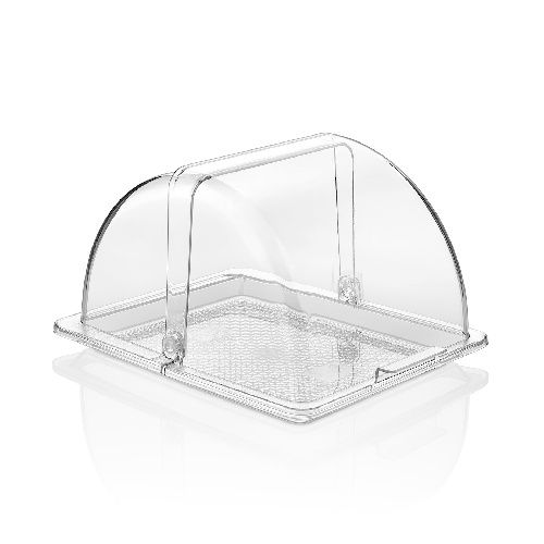 Крышка Roll-Top Gastroplast GN 1/2 325*265 мм. h=185 мм. поликарбонат, прозрачная /1/12/