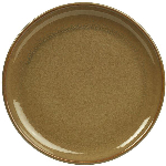 Тарелка мелкая «Терра Браун»; керамика; D=240мм; коричнев., зелен. Genware CP-BR24