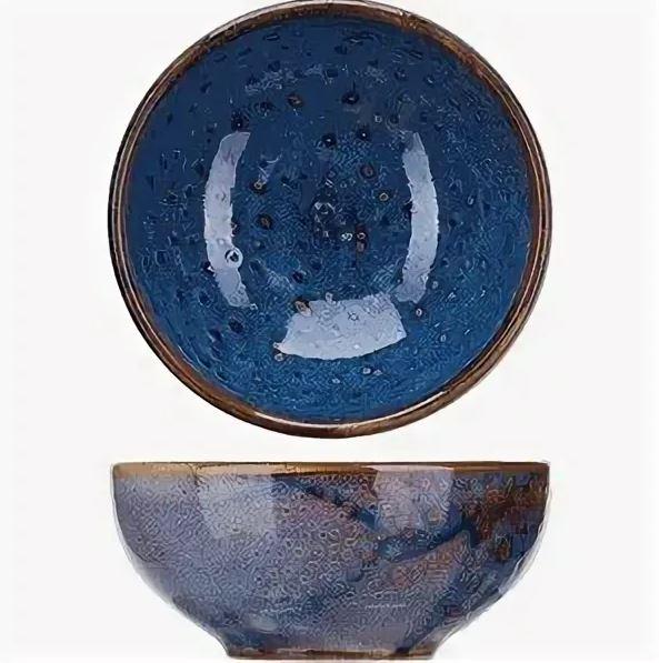 Салатник «Ирис»; фарфор; 400мл; D=135, H=58мм; голуб. Kunstwerk ZA0105-5-a