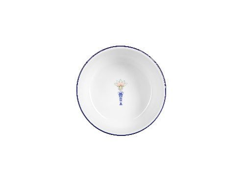Салатник Vaso Piccolo 110 мм, кант синий, Porland DS20