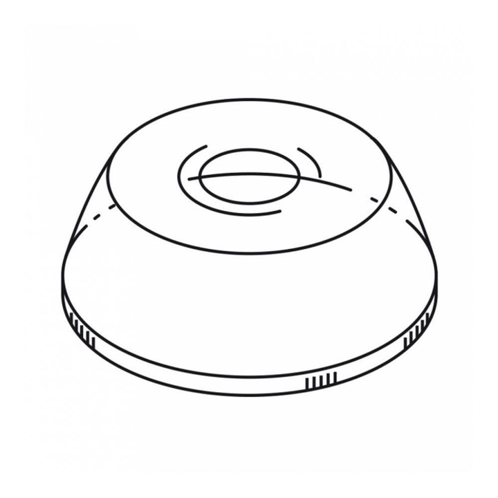 Крышка купольная с отверстием для стаканов арт.81210569,прозрачная,d 95 мм,РЕТ,(1уп=50шт) Garcia de Pou GP 195.55