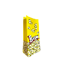 Пакет бумажный для попкорна, 1.3л., желтый, рисунок popcorn, однослойный ГРУППА ИЛИМ (1000 шт)