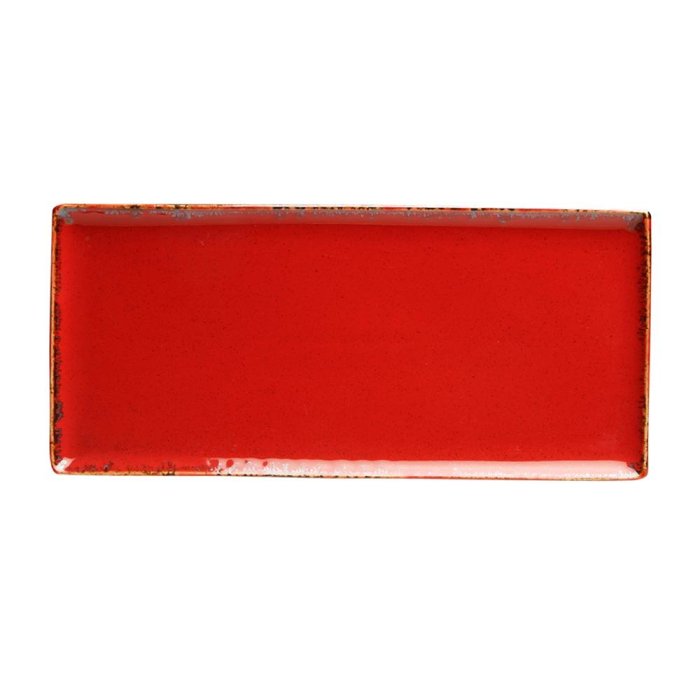 Блюдо прямоугольное RED 350х160 мм Porland 358836 RED