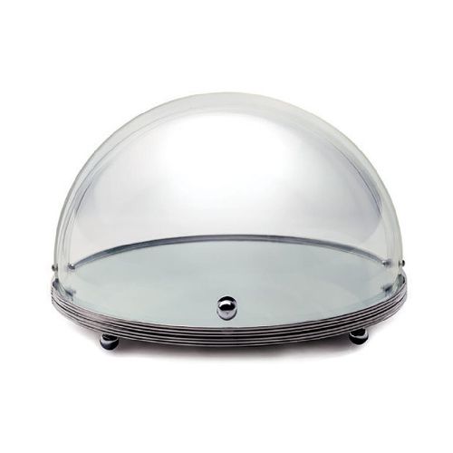 Поднос для выкладки d 510 мм h290 мм нерж. зеркало с пласт. Roll-top крышкой KINGO-HOTEL S8807---KINGO